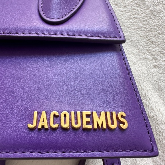 NEW!! Jacquemus Le Chequito Moyen purple bag Retail 910$ - Picture 12 of 13